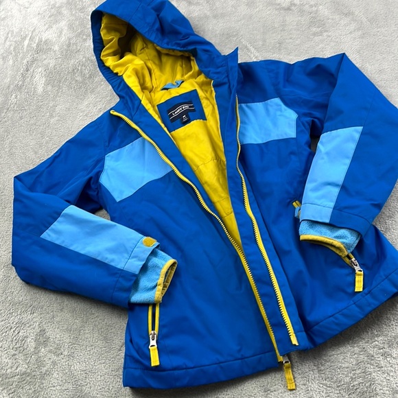Lands' End Other - Lands End M 10-12 Blue Yellow Full Zip Lined Coat